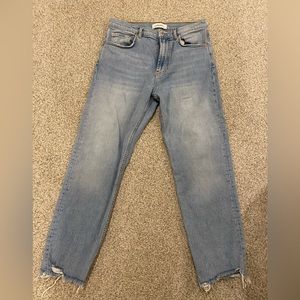 Zara straight leg jeans size 8